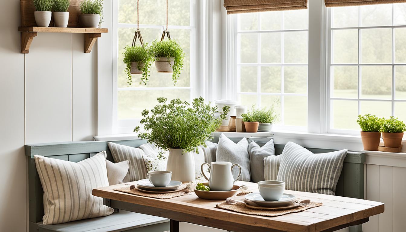 Charming Farmhouse Breakfast Nook Ideas