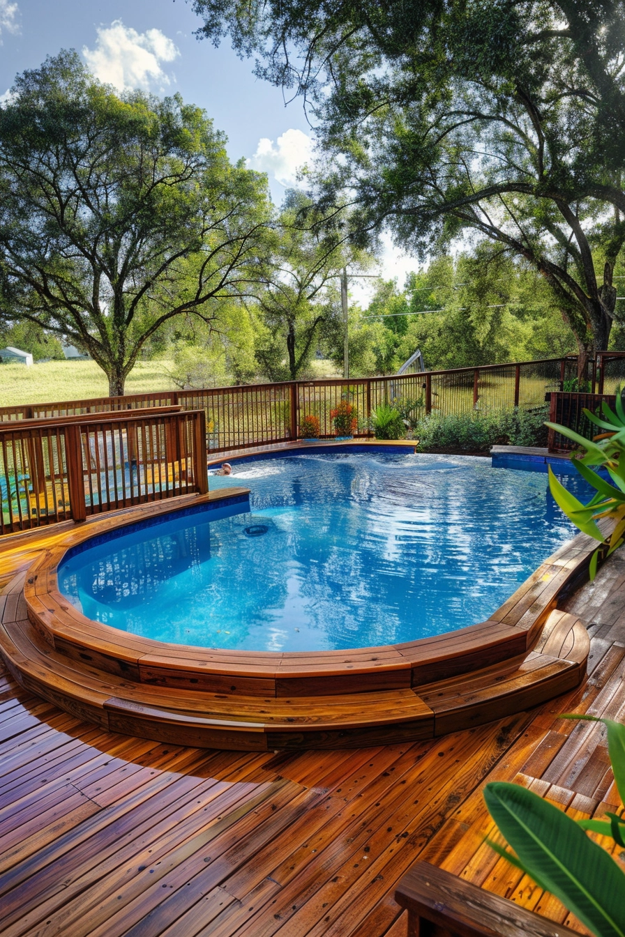 Budget-Friendly Above Ground Pool Deck Ideas