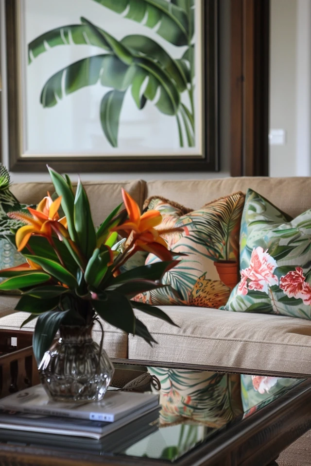 Brighten Your Space with Tropical Living Room Decor