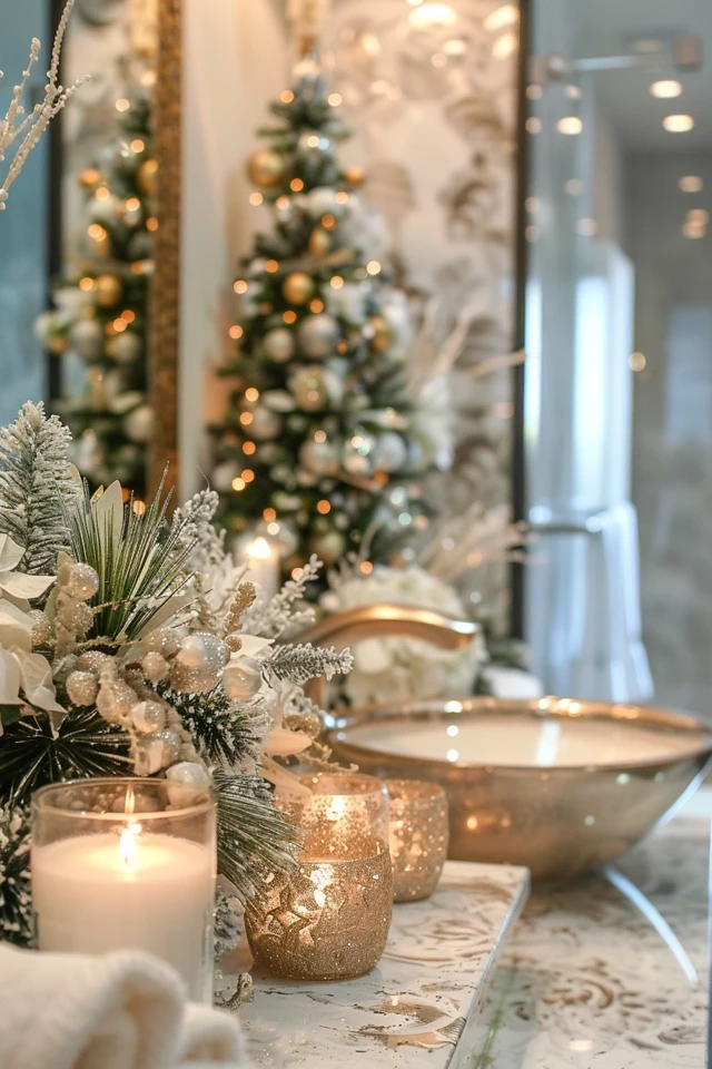 Elegant Christmas Bathroom Decor Ideas for the Holidays