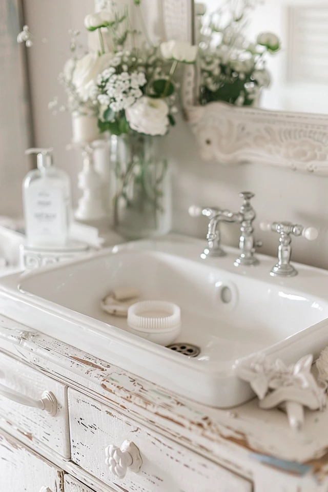 French Country Small Bathroom Charm & Elegance