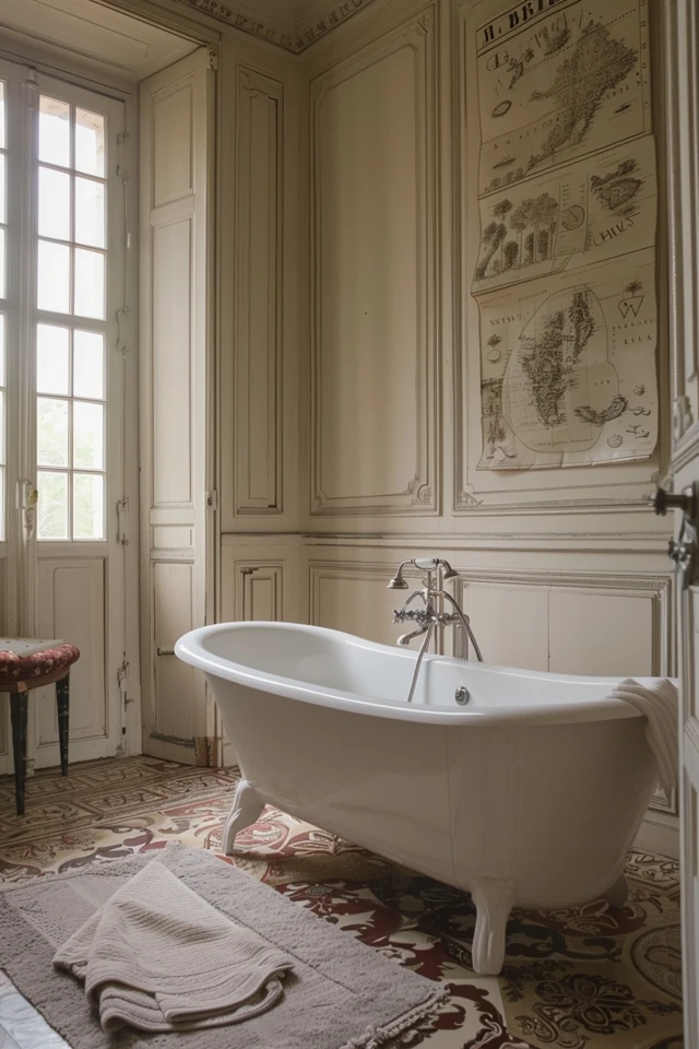 Elegant French Style Bathroom Design Ideas
