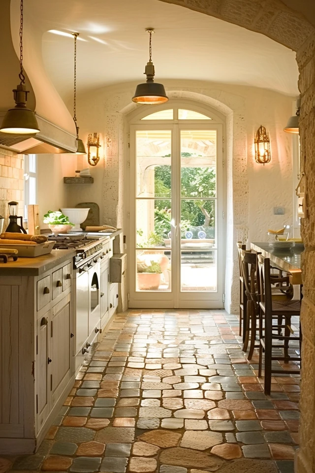 Charming French Country Kitchen Floor Ideas
