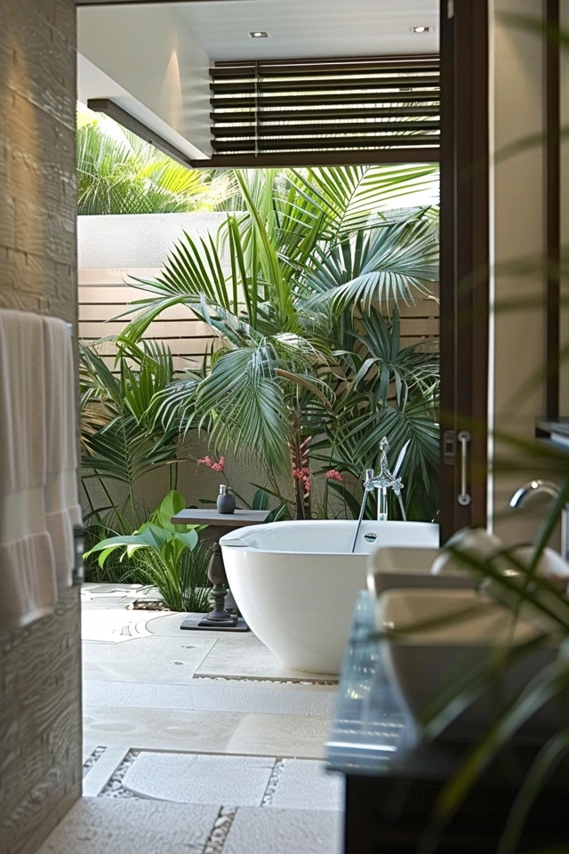 Tropical Bathroom Ideas for a Serene Home Oasis