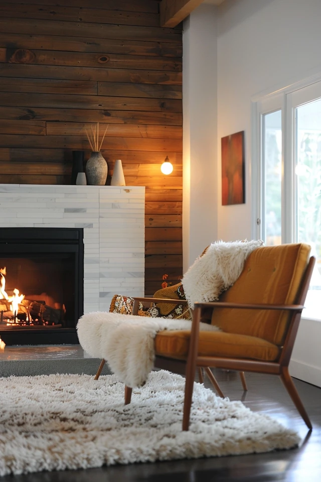 Mid Century Modern Fireplace Mantel Designs