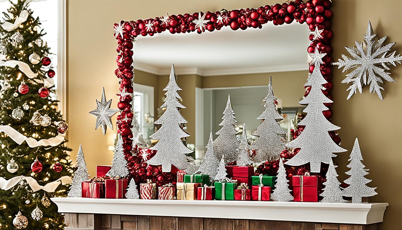 How To Decorate A Mirror For Christmas Festive Flair
