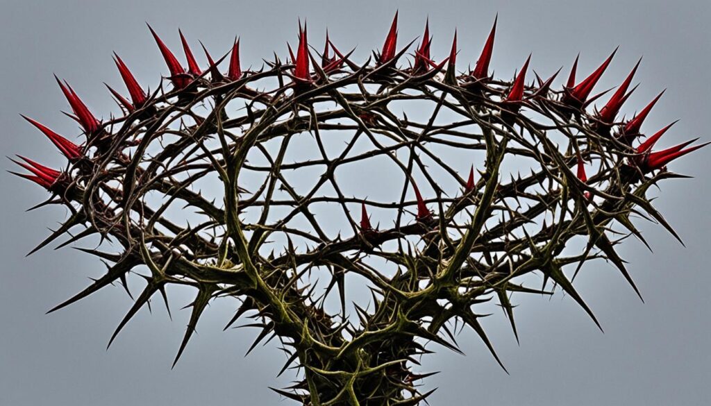 diy crown of thorns headpiece