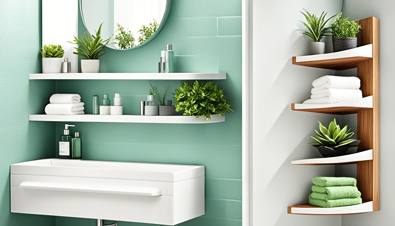 SpaceSaving Bathroom Corner Shelf Ideas