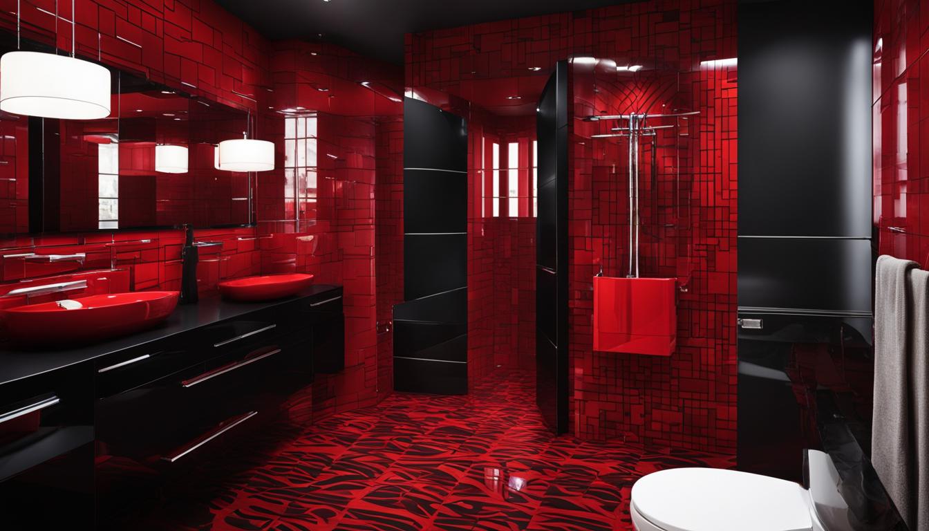 Bold Red and Black Bathroom Ideas for Chic Spaces