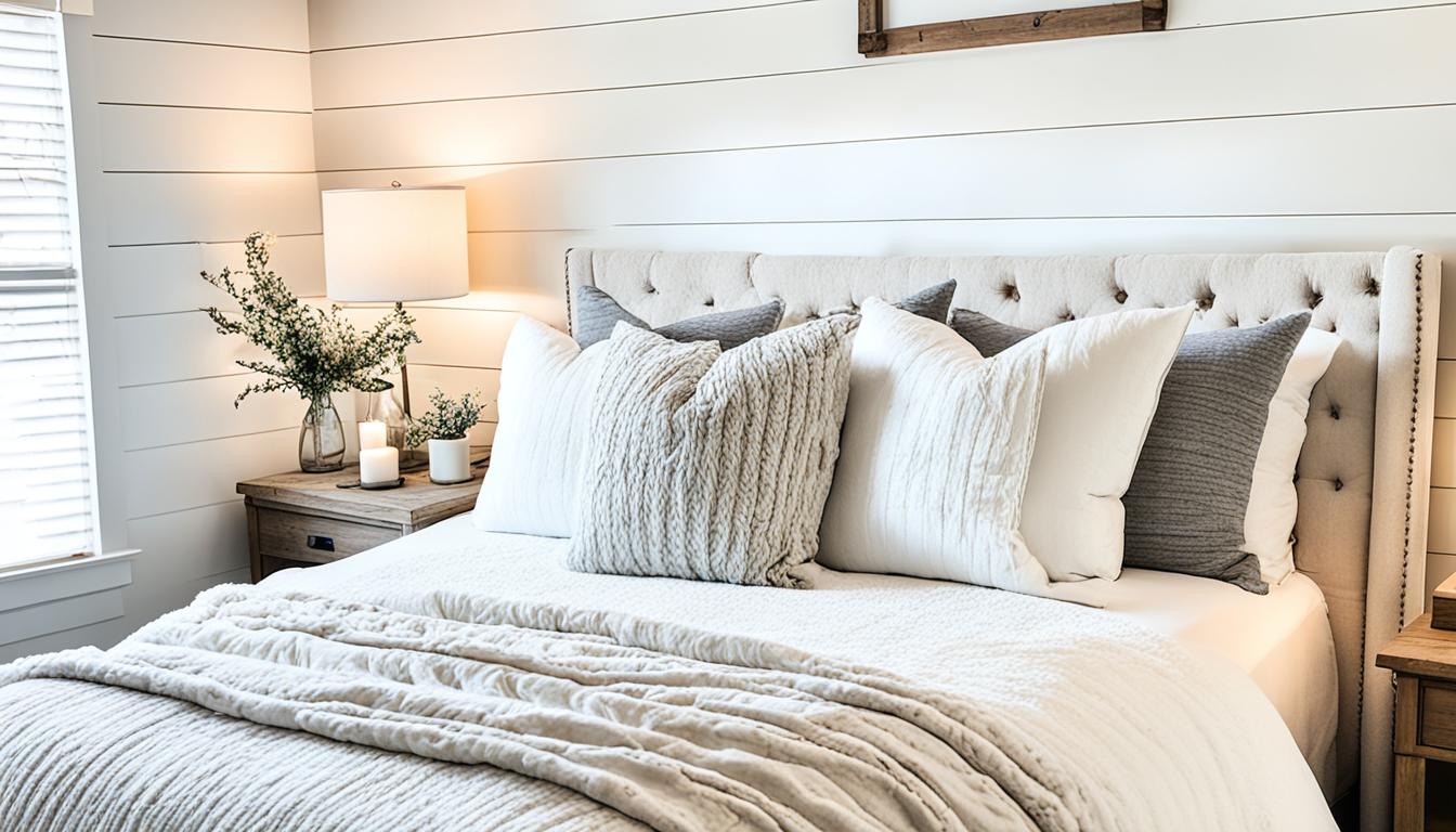 Chic Bedroom Shiplap Wall Ideas for a Cozy Space