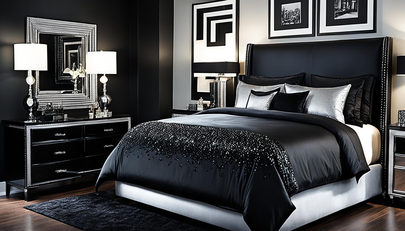 Elegant Black and Silver Bedroom Designs