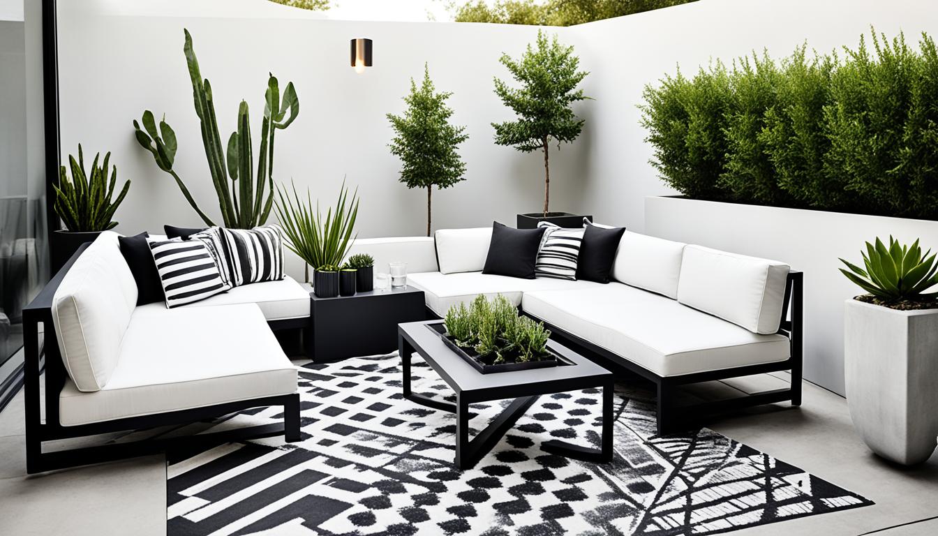 Black and White Patio Ideas for Chic Outdoor Spaces