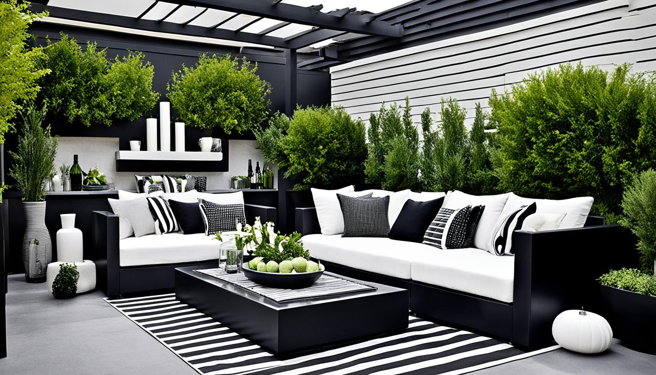 Black and White Patio Ideas for Chic Outdoor Spaces