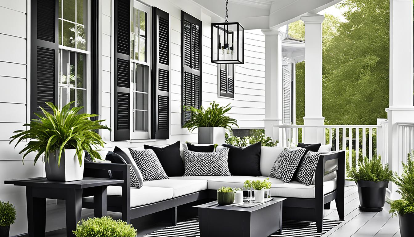 Chic Black and White Porch Ideas for Your Home