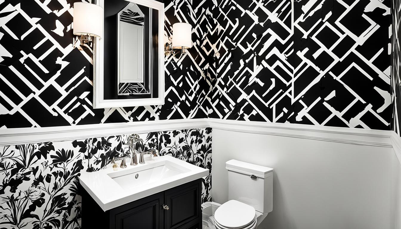 Chic Black and White Powder Room Ideas to Inspire