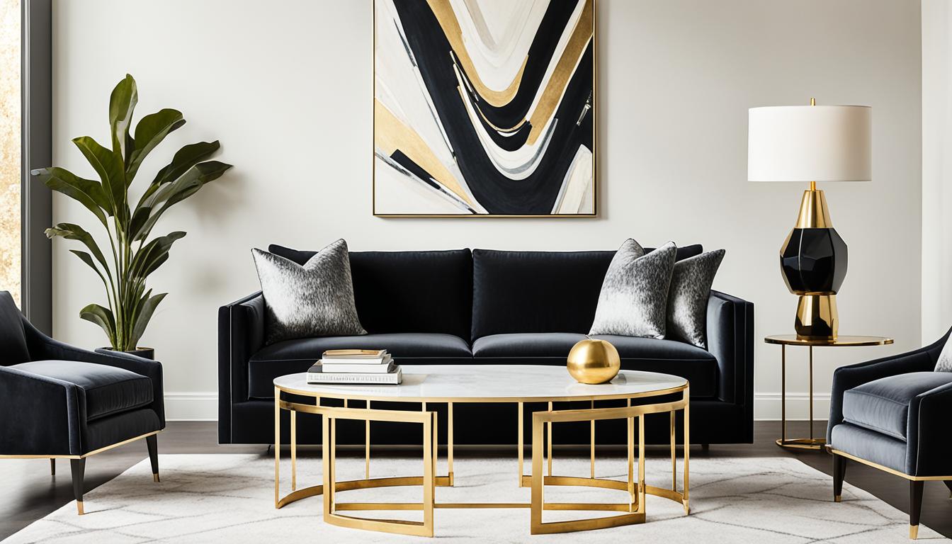 Chic Black Velvet Sofa Living Room Decor Tips