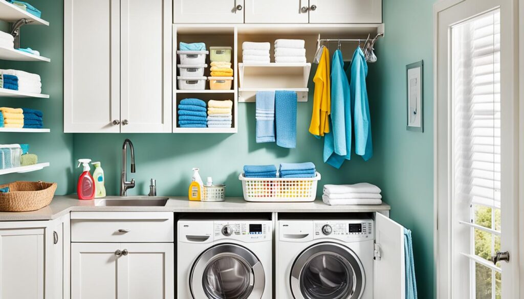 Laundry Room Space Optimization Reference: Optimize Space Cabinets Small Laundry Room Ideas