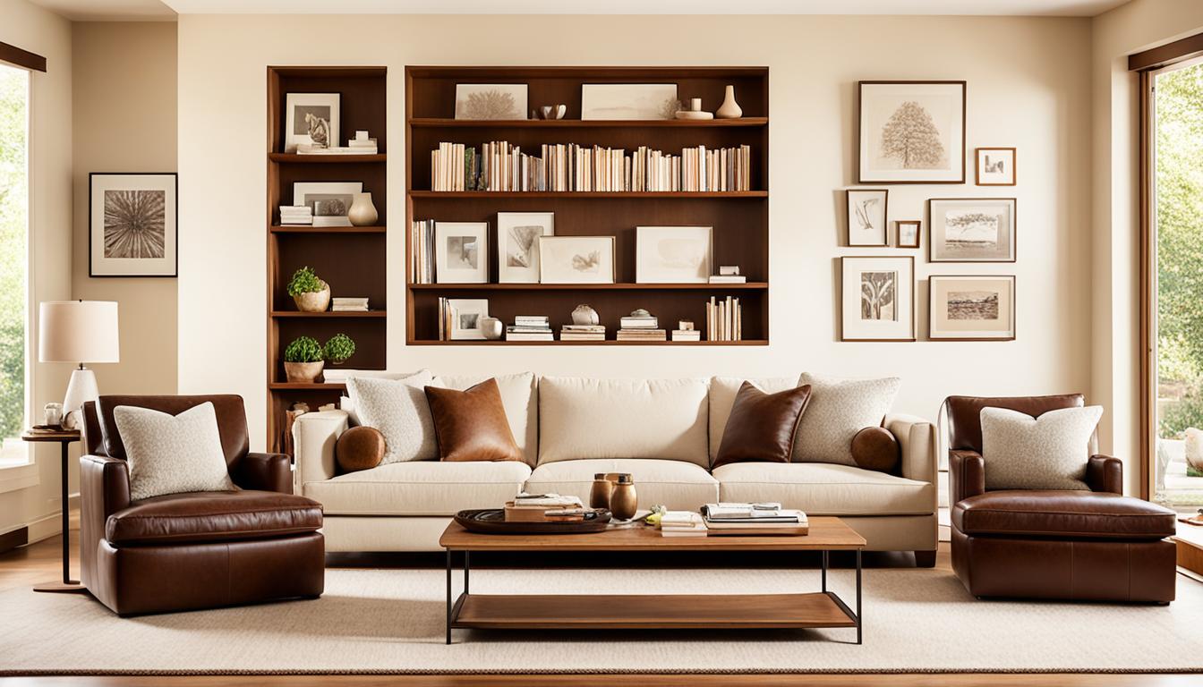 Cream & Brown Living Room Decor Tips