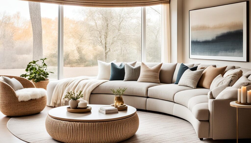 How To Decorate With A Curved Sofa For Stylish Living Spaces