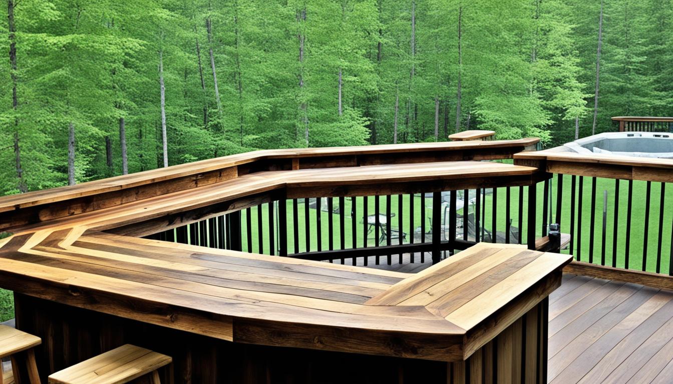 Deck Railing Bar Top Ideas for Outdoor Entertaining