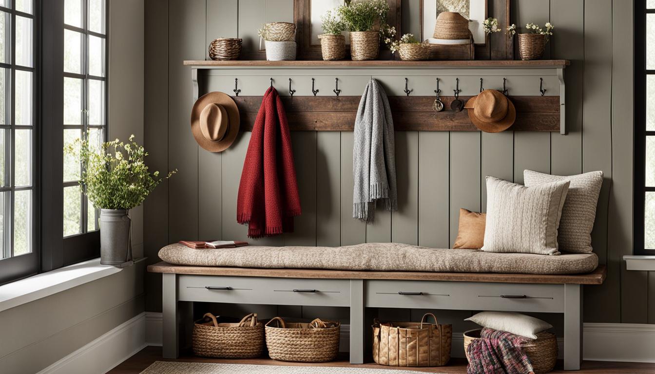 Farmhouse Entryway Bench Ideas for Homes