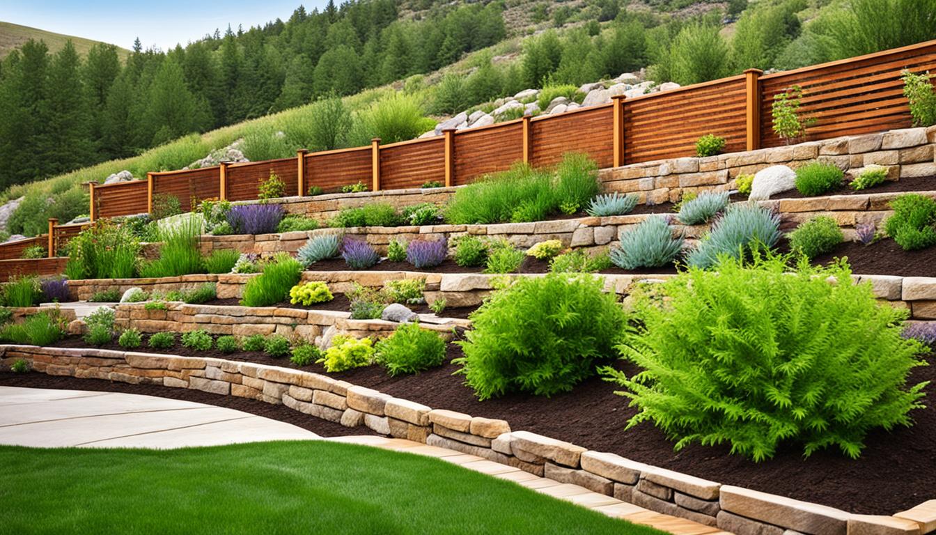 Surprising Fence On Slope Ideas Pictures