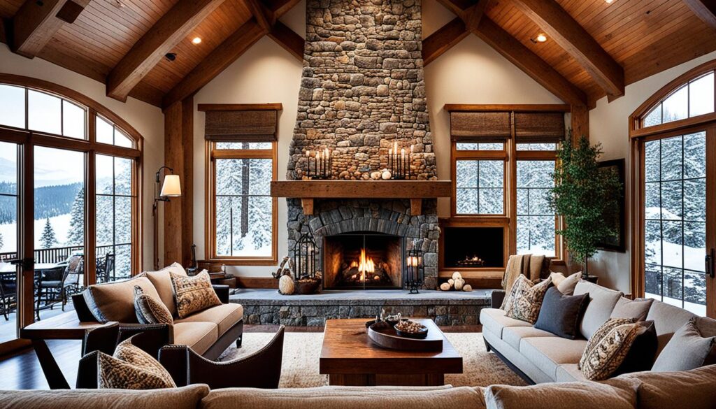Elevating Style with Fireplace Ideas Vaulted Ceiling