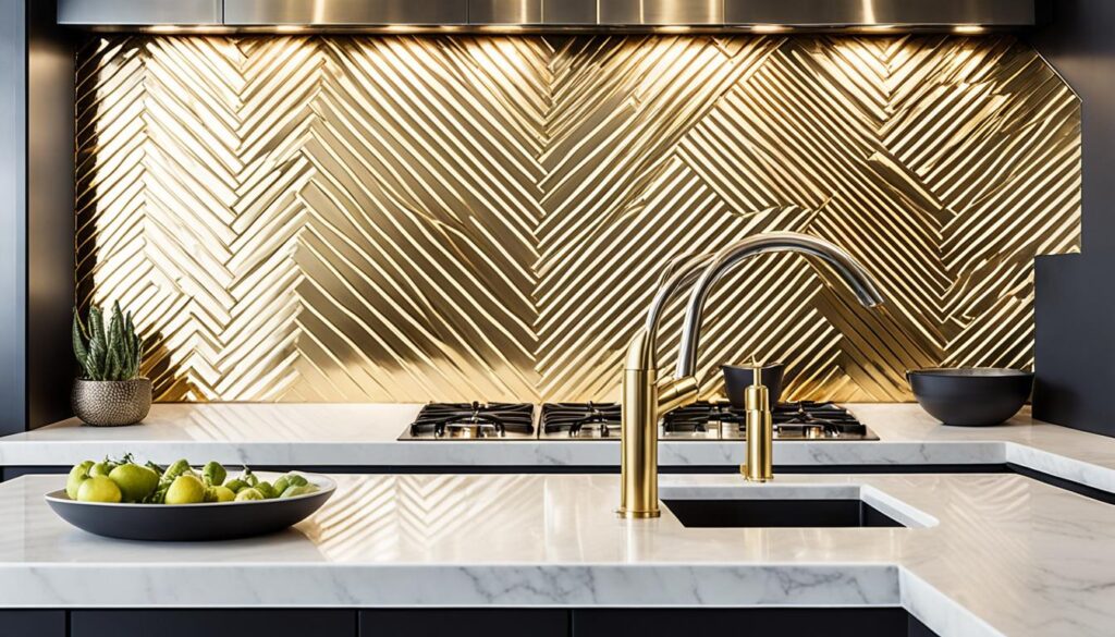 Elegant Gold Backsplash Ideas for Your Kitchen