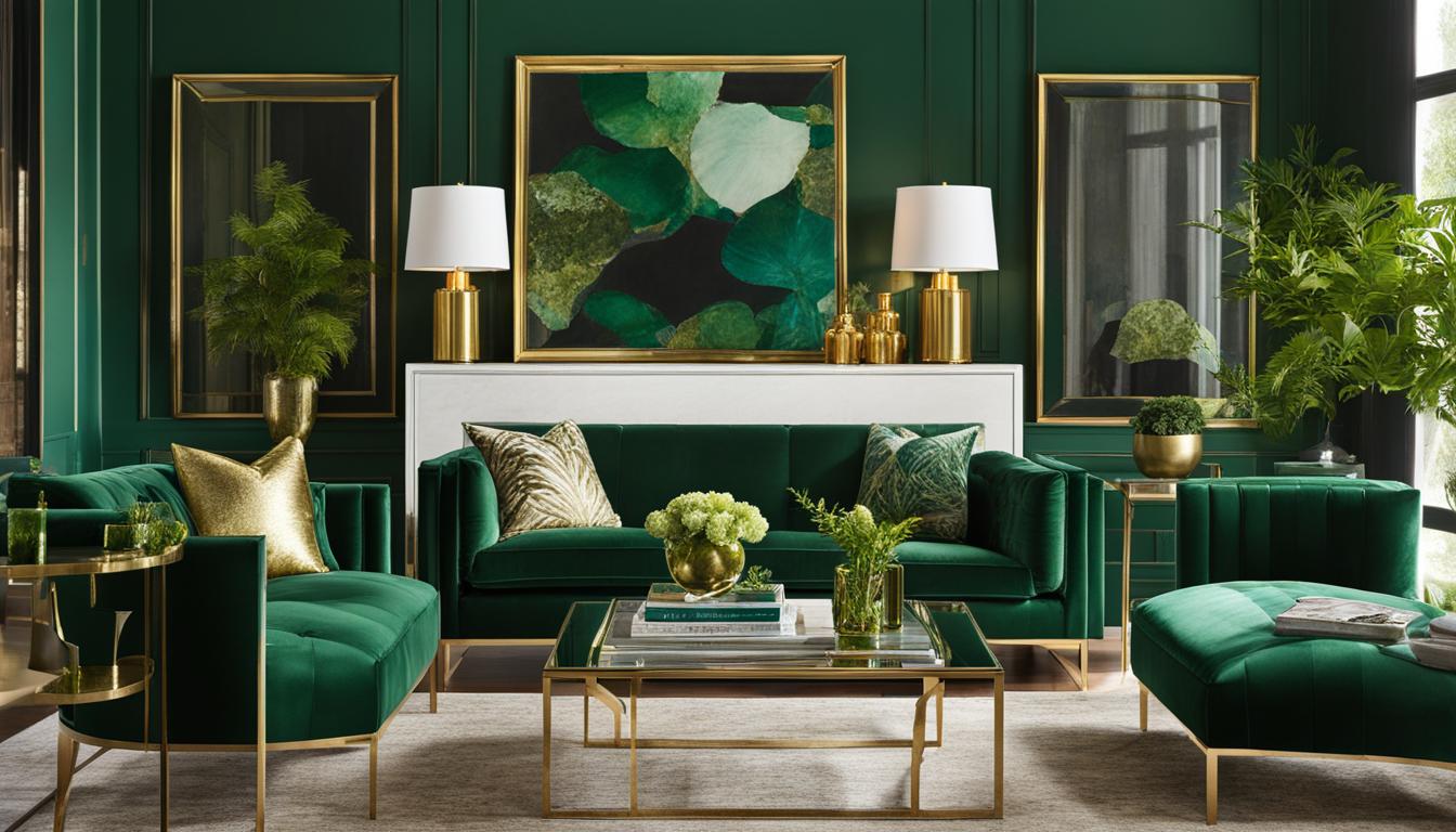 Green and Gold Living Room Ideas for a Chic Space