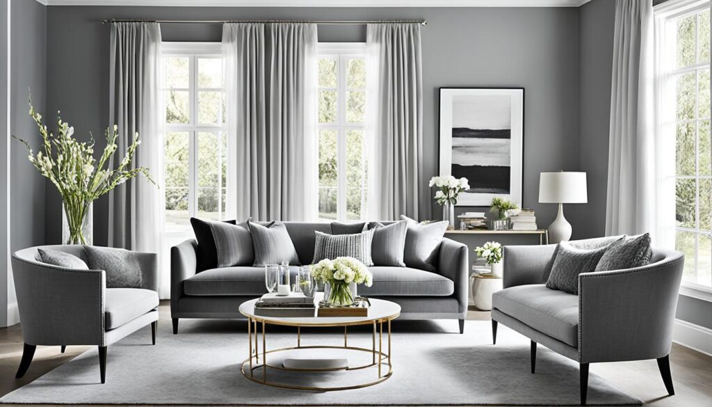 Chic Grey Living Room Curtain Ideas & Styles