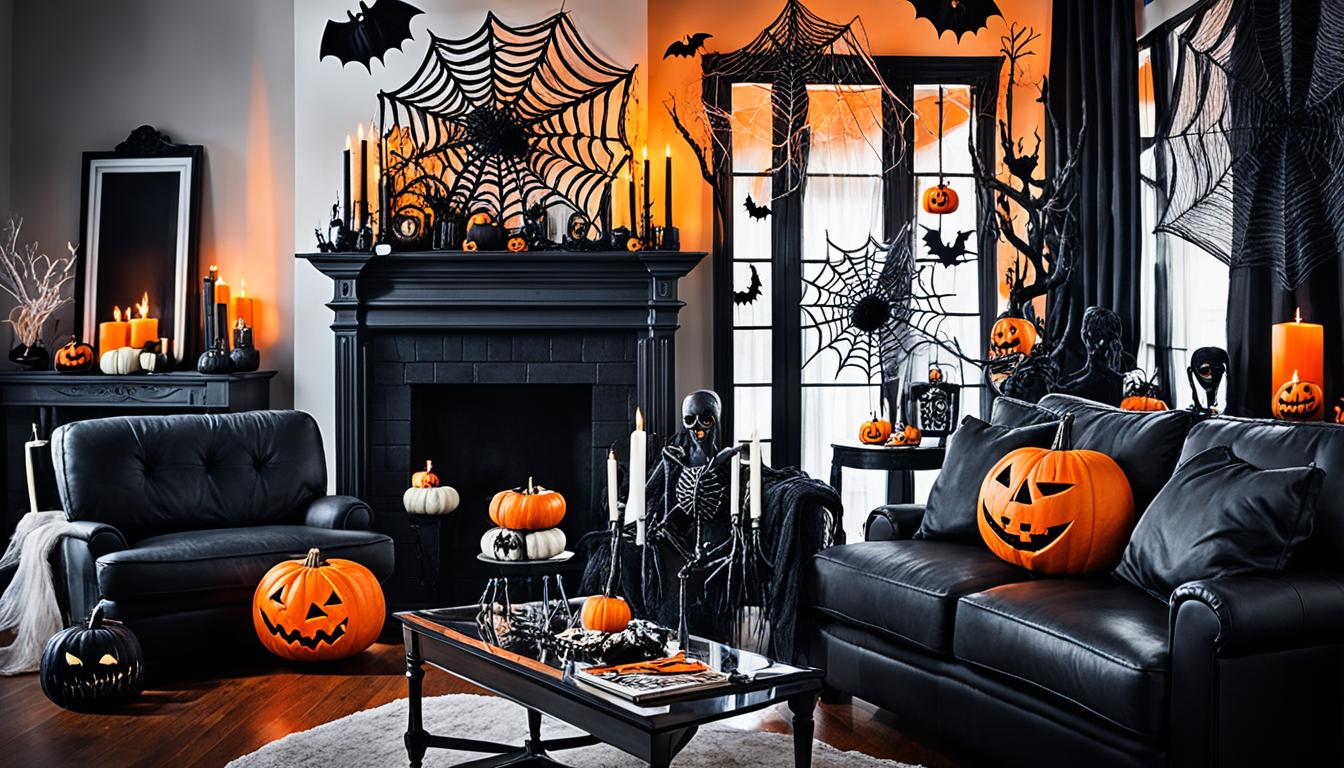 Spooky Halloween Living Room Decor Ideas