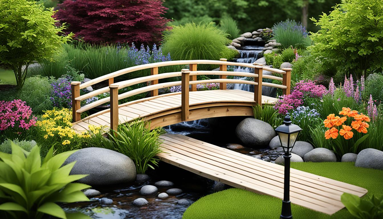 landscaping small garden bridge ideas