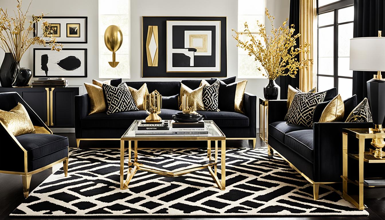 Black and Gold Living Room Ideas for Chic Spaces