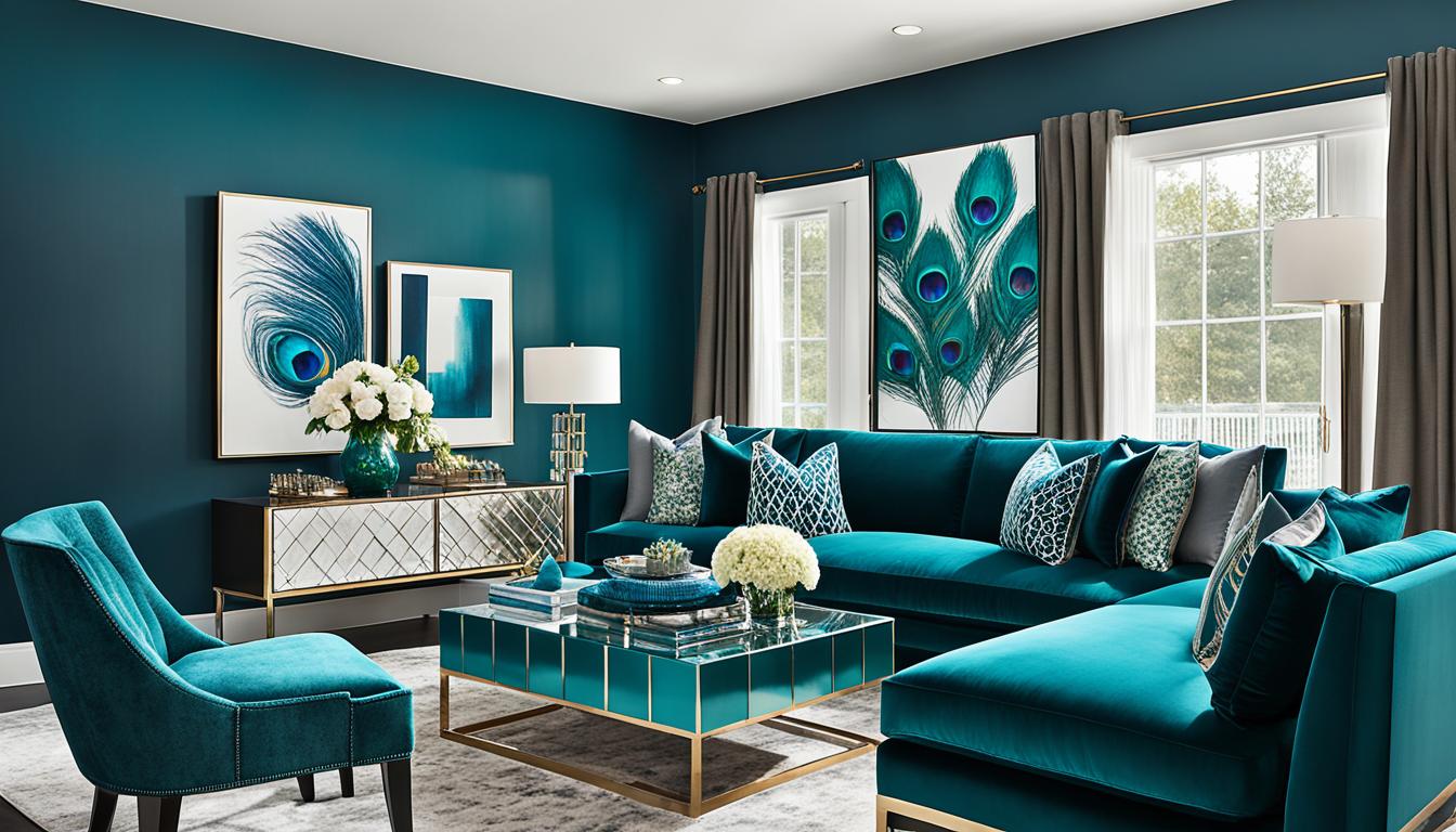 Peacock Color Living Room Ideas to Inspire You