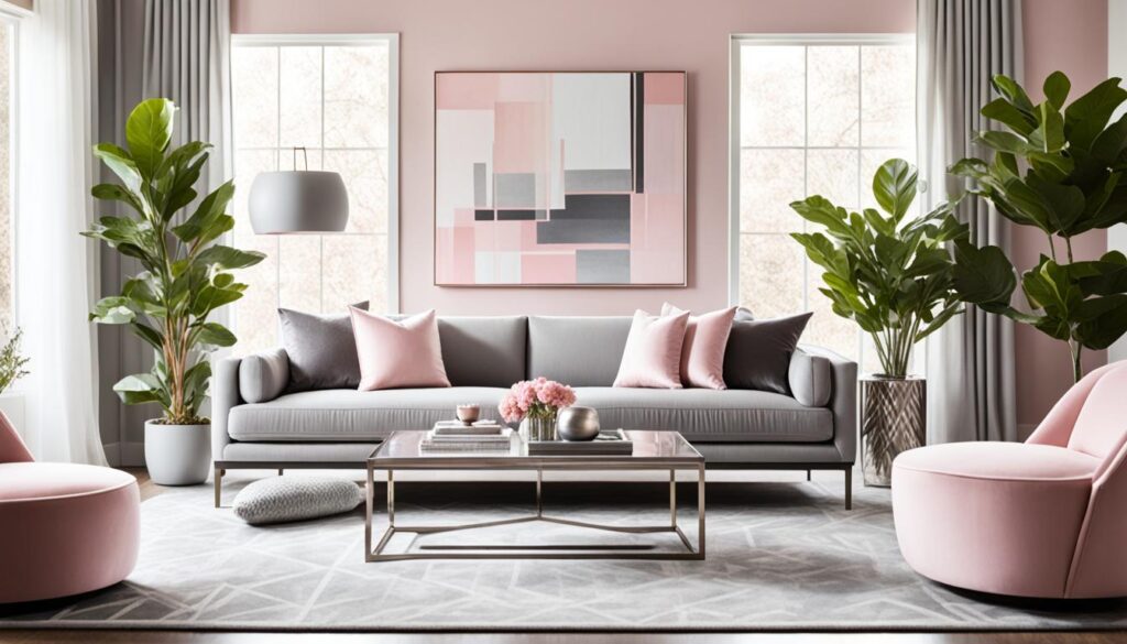 Chic Pink and Grey Living Room Ideas for Your Home