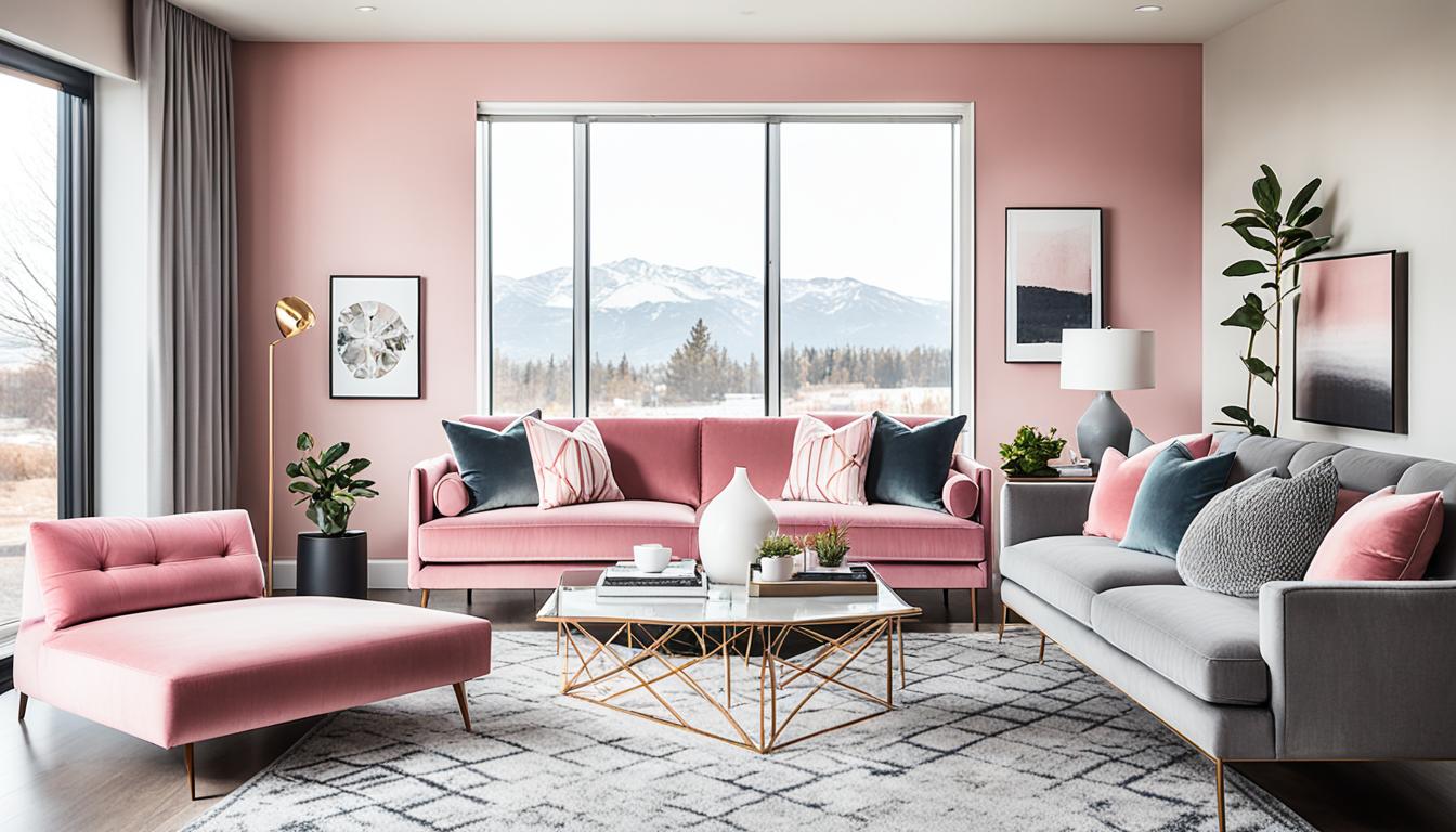 Chic Pink and Grey Living Room Decor Tips