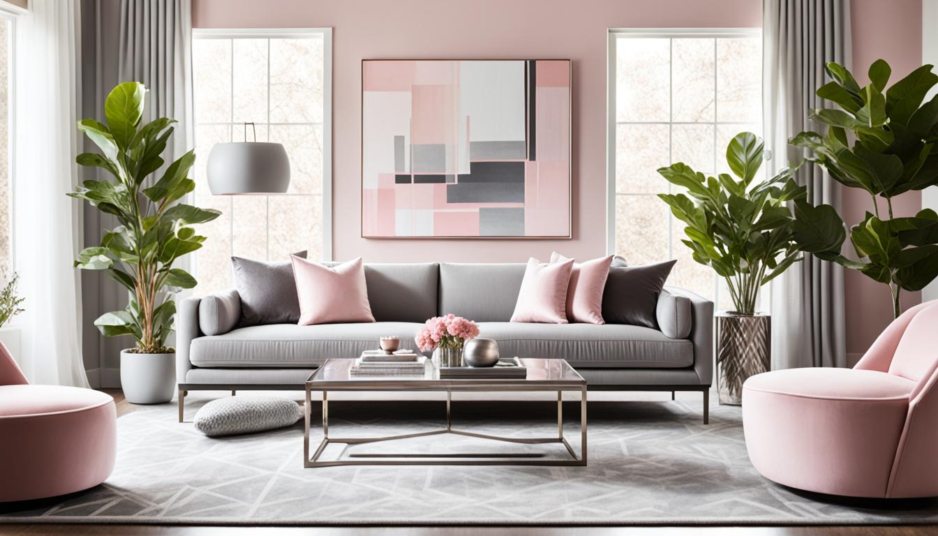 Chic Pink and Grey Living Room Ideas for Your Home
