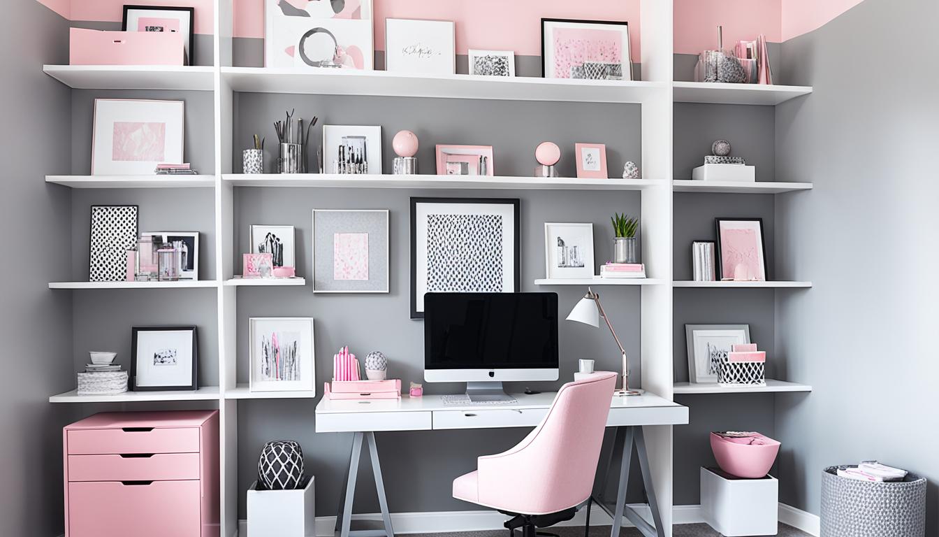 Chic Pink and Grey Office Ideas for Your Workspace