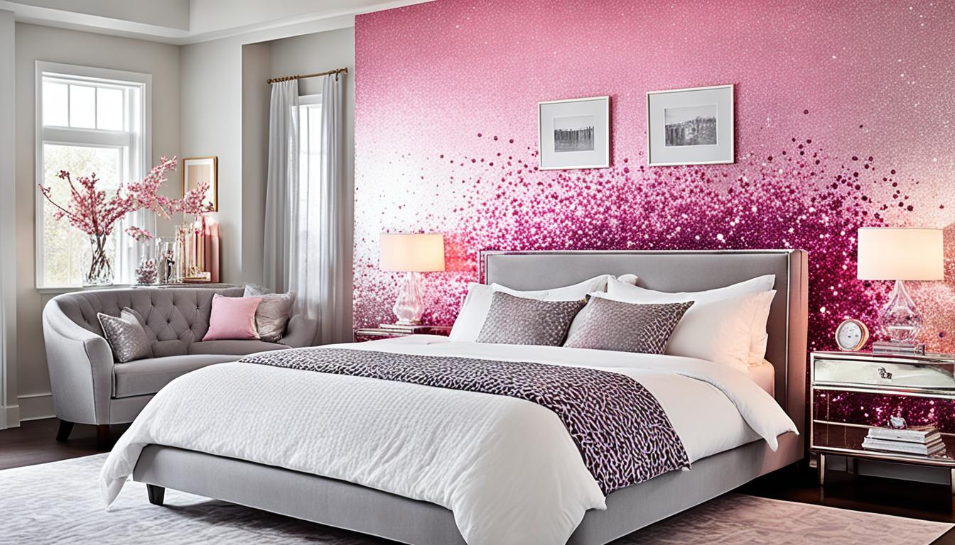 Sparkling Pink Glitter Bedroom Ideas Dreamy Decor