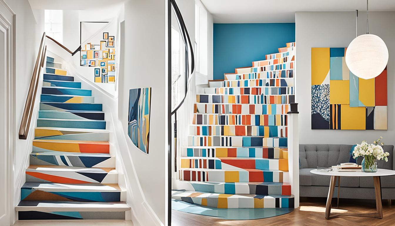 Creative Stairway Wall Painting Ideas for Your Home