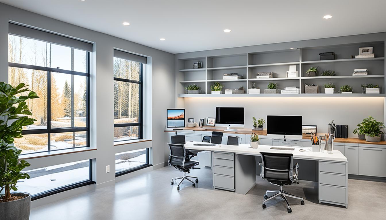 Transforming Spaces Unfinished Basement Office Ideas