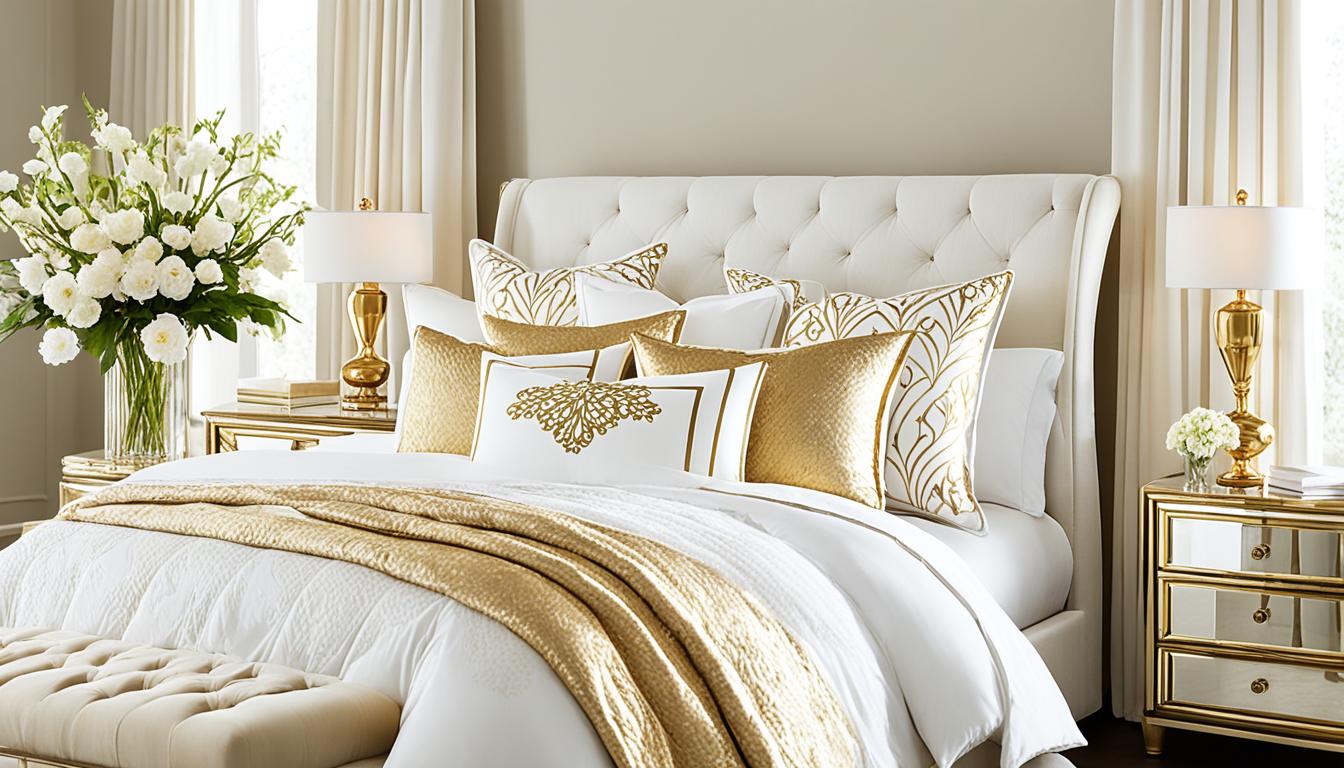 Elegant White and Gold Bedroom Ideas for A Luxe Space
