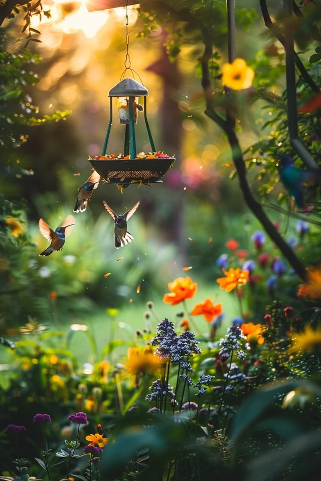 bird feeder landscaping ideas
