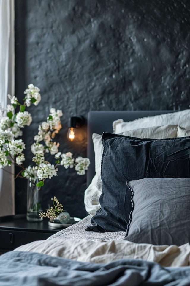 Elegant Black and Silver Bedroom Inspirations