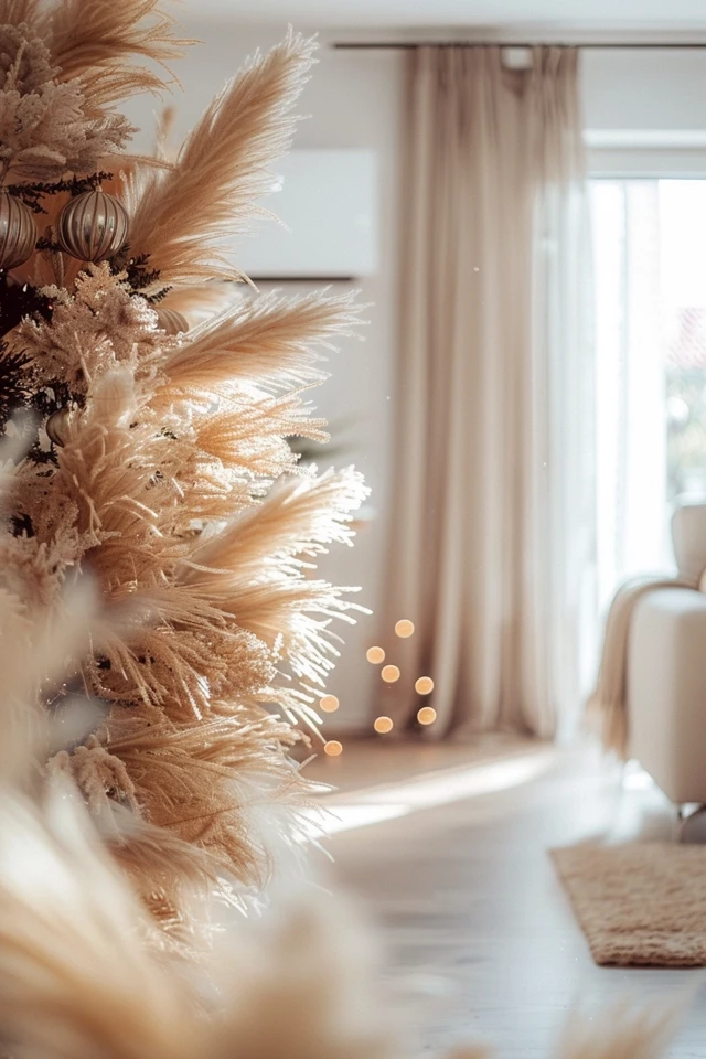 How To Make A Pampas Grass Christmas Tree: DIY Festive Decor