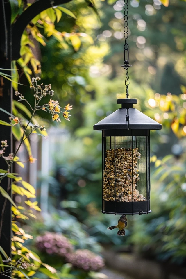 bird feeder landscape ideas