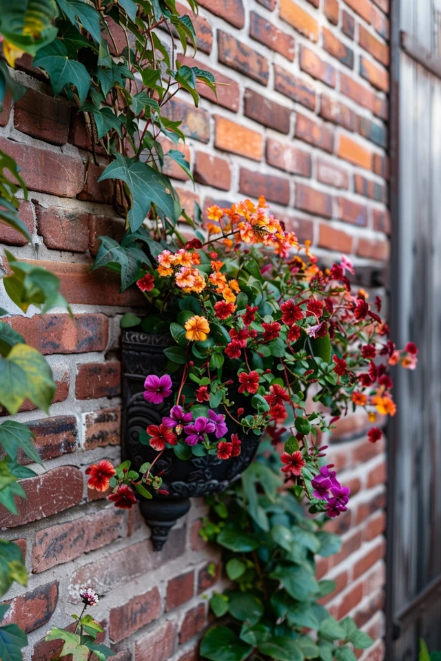 How To Decorate A Brick Wall Outside Outdoor Style