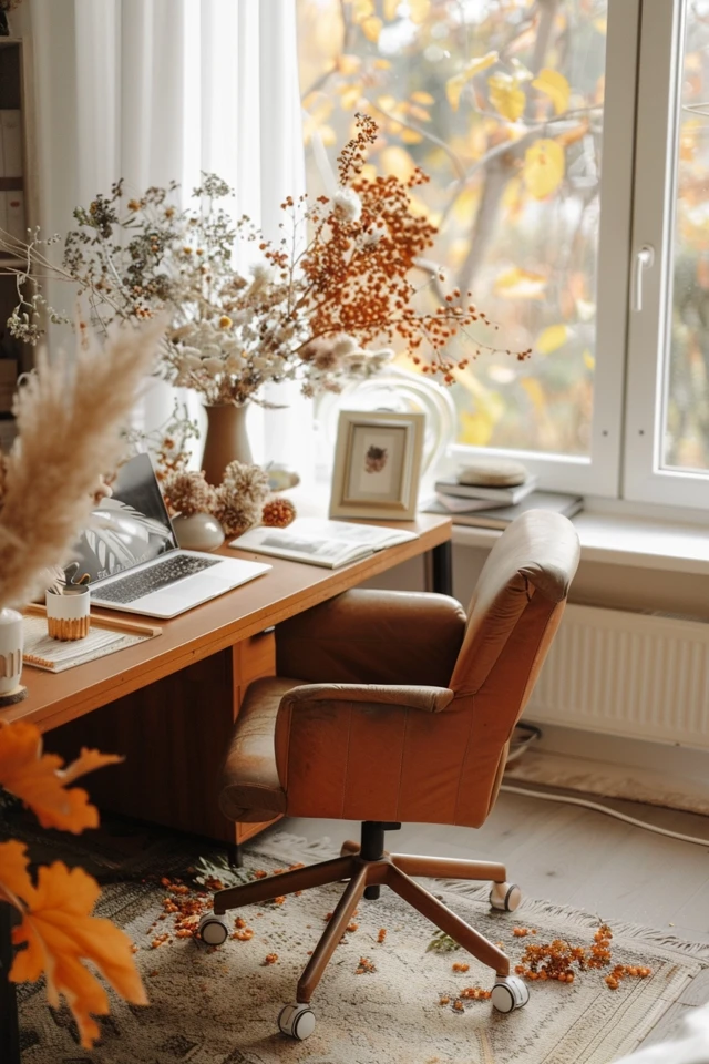 Cozy Office Fall Decor Ideas to Welcome Autumn