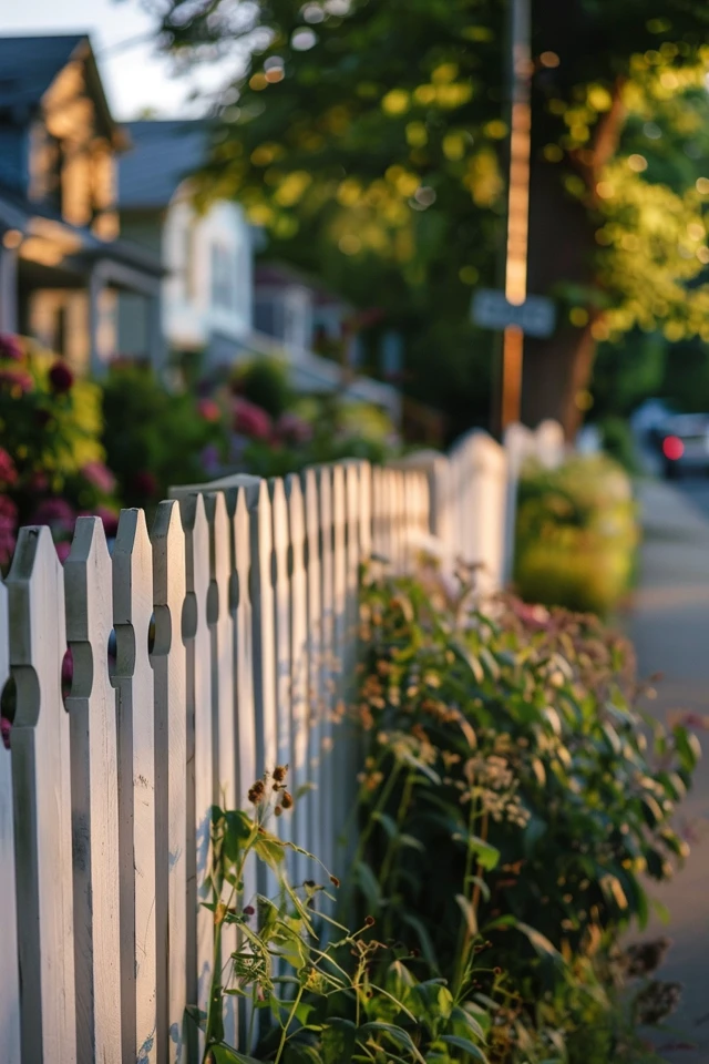 Corner House Fence Ideas for Curb Appeal