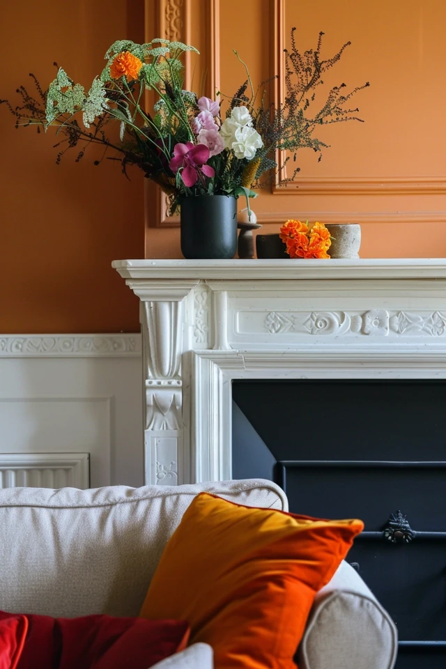 How To Decorate A Niche Above The Fireplace: Focal Point Ideas